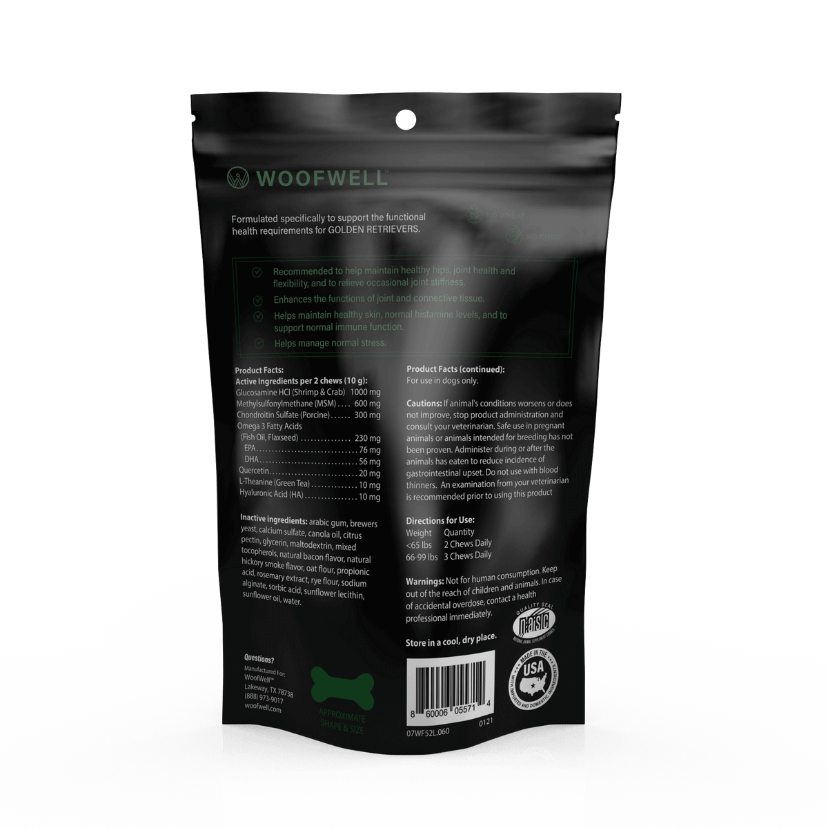 WoofWell® GOLDEN RETRIEVER Health Support Supplement