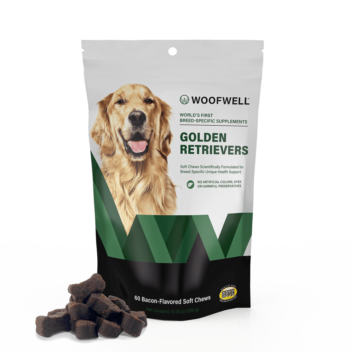 Golden Retriever Supplement package- WoofWell Breed-Specific Dog Health Supplements